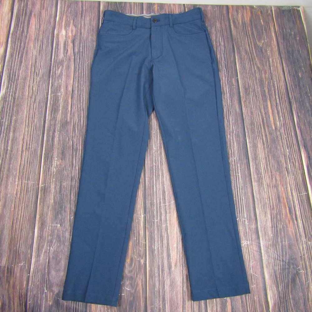 Walter Hagen Pants Mens 30x32 Blue Grey Slate Perfect 11 5 Pocket Golf Stretch